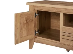 Movel De Tv Com 1 Gaveta E 2 Portas Em Madeira Clara Agora