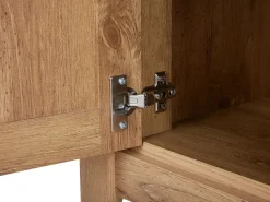 Movel De Tv Com 1 Gaveta E 2 Portas Em Madeira Clara Agora