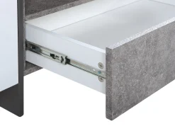 Movel De Tv Com 1 Gaveta E Iluminação Led Em Branco Russel