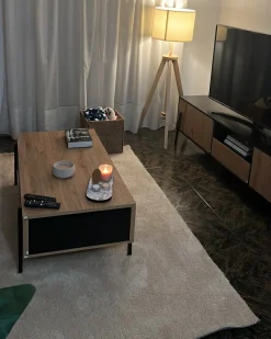 Movel De Tv Com 1 Gaveta E 2 Portas Em Madeira Clara Blackpool