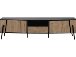 Movel De Tv Com 1 Gaveta E 2 Portas Em Madeira Clara Blackpool