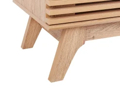 Movel De Tv Com 1 Gaveta E 5 Prateleiras Em Madeira Clara Detroit