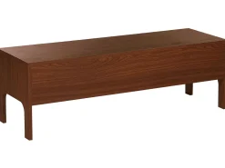 Movel De Tv Com 1 Gaveta E 2 Prateleiras Em Madeira Escura Clinton