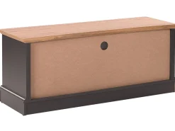 Movel De Tv Com 1 Gaveta E 2 Portas Em Madeira Clara E Cinzento Garet