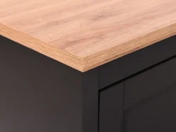 Movel De Tv Com 1 Gaveta E 2 Portas Em Madeira Clara E Cinzento Garet