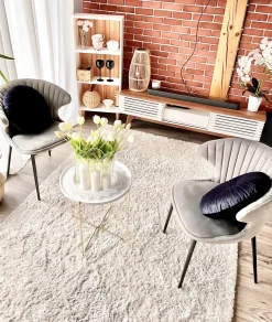 Movel De Tv Com 1 Gaveta E 5 Prateleiras Em Madeira Escura E Branco Detroit