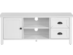 Movel De Tv Com 2 Gavetas E 2 Portas Branco Honolulu