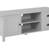 Movel De Tv Com 2 Gavetas E 2 Portas Cinzento Claro Honolulu
