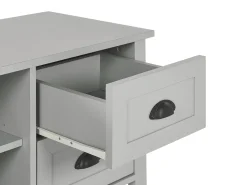 Movel De Tv Com 2 Gavetas E 2 Portas Cinzento Claro Honolulu