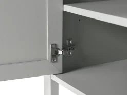 Movel De Tv Com 2 Gavetas E 2 Portas Cinzento Claro Honolulu