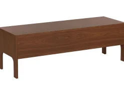 Movel De Tv Com 2 Gavetas Em Madeira Escura Corina