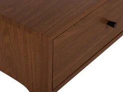 Movel De Tv Com 2 Gavetas Em Madeira Escura Corina