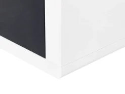 Movel De Tv Com 2 Gavetas Branco E Preto Spokan