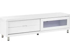 Movel De Tv Com 2 Gavetas E 1 Porta Branco Pemborke