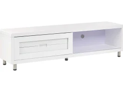 Movel De Tv Com 2 Gavetas E 1 Porta Branco Pemborke