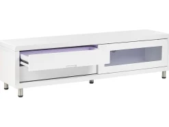 Movel De Tv Com 2 Gavetas E 1 Porta Branco Pemborke