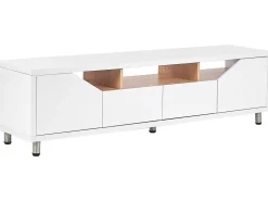 Movel De Tv Com 2 Gavetas E 2 Portas Branco Cinci