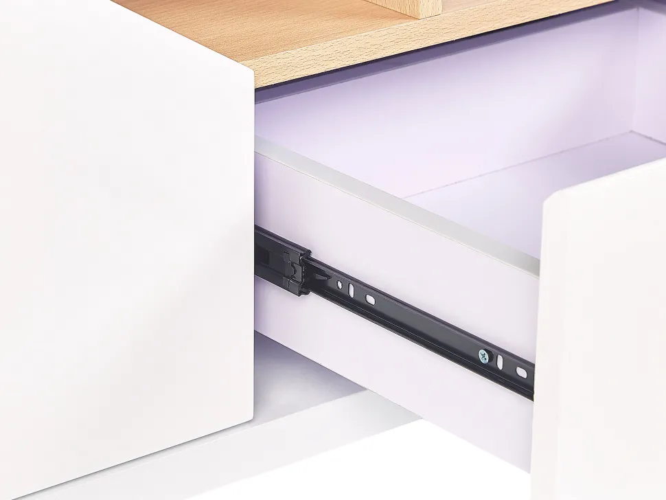 Movel De Tv Com 2 Gavetas E 2 Portas Branco Cinci