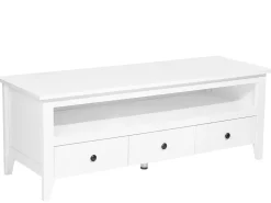 Movel De Tv Com 3 Gavetas E 1 Prateleira Branco Berkeley