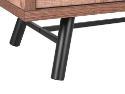 Movel De Tv Com 4 Gavetas E 2 Prateleiras Em Madeira Clara Atlanta