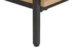 Movel De Tv Com 1 Porta Em Madeira Clara E Cinzenta Moines