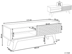 Movel De Tv Com 1 Porta Em Madeira Clara Toledo