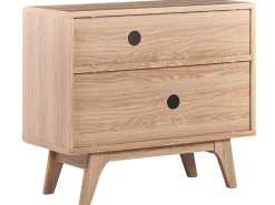 Movel De Tv Com 2 Portas Cor De Madeira Clara Cleveland