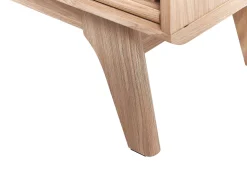 Movel De Tv Com 2 Portas Cor De Madeira Clara Cleveland