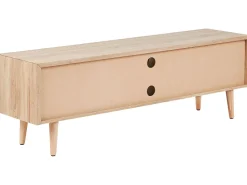 Movel De Tv Com 2 Portas E 2 Prateleiras Em Madeira Clara Franklin