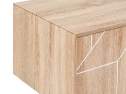 Movel De Tv Com 2 Portas E 2 Prateleiras Em Madeira Clara Franklin