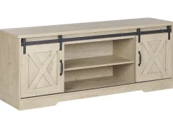 Movel De Tv Com 2 Portas Em Madeira Clara Ulan