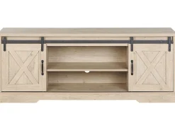 Movel De Tv Com 2 Portas Em Madeira Clara Ulan