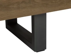 Movel De Tv Com 2 Portas Em Madeira Escura Timber