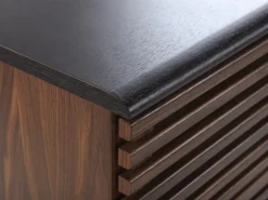 Movel De Tv Com 2 Portas E 2 Prateleira Em Madeira Escura Perth