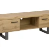 Movel De Tv Com 2 Portas Em Madeira Clara Timber