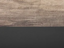 Movel De Tv Com 2 Portas E 2 Prateleiras Em Madeira Clara E Preto Sterling