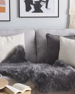 Pele De Ovelha Cinzento Escuro Uluru