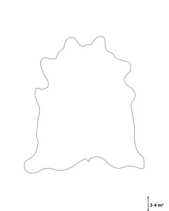 Pele De Vaca Em Castanho 3-4 M² Nasqu