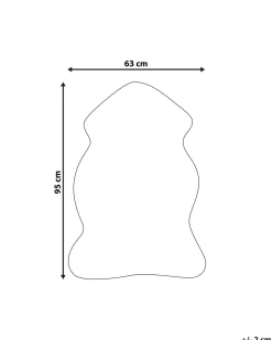 Pele Sintetica De Ovelha Preta Mungo