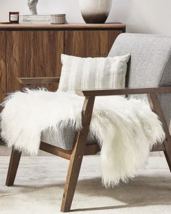 Pele Sintetica De Ovelha Branca Mungo