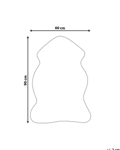 Pele Sintetica De Ovelha Branca Mungo