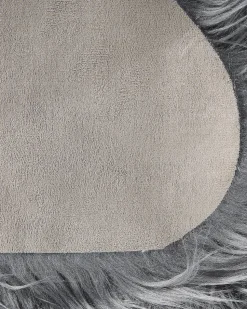 Pele Sintetica De Ovelha Cinzenta Mungo