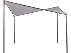 Pergula De Jardim Cinzenta 300 X 300 Cm Aventine