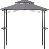 Pergula De Jardim Cinzenta 240 X 148 Cm Naro