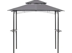 Pergula De Jardim Cinzenta 240 X 148 Cm Naro