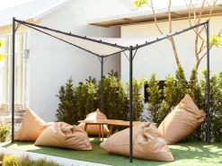 Pergula De Jardim Creme 300 X 300 Cm Aventine