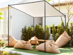 Pergula De Jardim Creme Creme 282 X 294 Cm Vimino