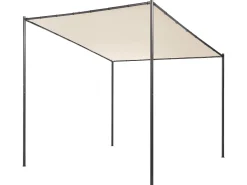 Pergula De Jardim Creme Creme 282 X 294 Cm Vimino