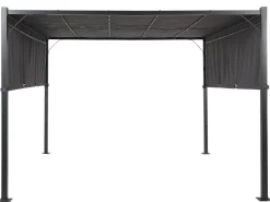 Pergula De Jardim Led Cinzento Escuro 310 X 310 Cm Parga