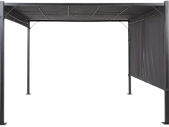 Pergula De Jardim Led Cinzento Escuro 310 X 310 Cm Parga